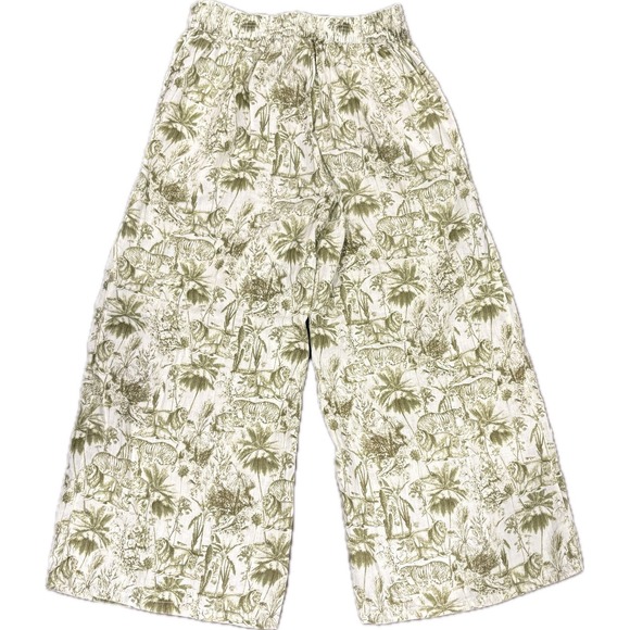 Rachel Zoe Pants - ♾️Rachel Zoe 100% Linen Wide Leg Pants Small Jungle Toile Tiger Print Resort♾️